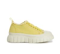 Cafe Noir Sneakers Allacciate in Tessuto con Frange - C1DG9330 - Giallo, 40