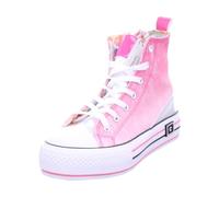 Cafe Noir Sneakers Mid Pizzo DEGRADè con Lacci Strass - C1DM9125 - Fuxia, 36