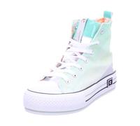 CAFèNOIR Sneakers C1DM9125 Mid pizzo degradé con lacci e strass Verde Donna 40