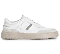 Cafe Noir Sneakers Uomo in Pelle E Pelle Scamosciata Suola A Cassetta - C1PV1102 - Bianco, 41