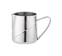 Café Olé ABM-013 Arabica - Brocca per latte in acciaio inox 18/10, lucidata a specchio, perfetta per il servizio del tè