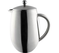 Café Olé BFD Cafetière, corpo a doppia parete in acciaio inossidabile 18/10 e filtro a rete, finitura satinata, 1000 ml (8 tazzine da caffè o 4 tazze)