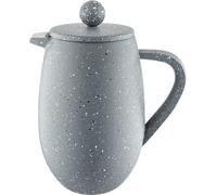 Café Olé BFD Granite Caffettiera, corpo a doppia parete in acciaio inossidabile 18/10 e filtro a rete, finitura effetto granito grigio, 350 ml (3 tazzine da caffè o 1 tazza)