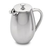 Café Ole caffettiera Metallizzata, 0,35 l, da 3 Tazze, con Doppia Parete e Bordo Dritto, Acciaio Inossidabile, Mirror, 3 Tazze