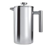 Café Olé CFD Cafetière, corpo a doppia parete in acciaio inossidabile 18/10 e filtro a rete, finitura a specchio, 350 ml (3 tazzine da caffè o 1 tazza)