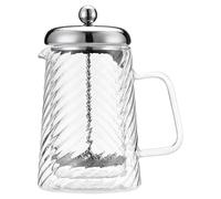 Café Olé Rotolo 6 Cup Cafetière, doppia parete isolata, vetro e acciaio inox