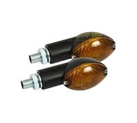 Cafè Race Frecce medium cateye universali nere con lente fumè omologate (2 pezzi)