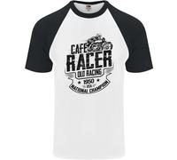 Café Racer Old Racing Motorcycle Biker Uomo T-Shirt S/S