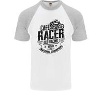 Café Racer Old Racing Motorcycle Biker Uomo T-Shirt S/S