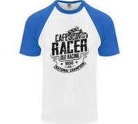 Café Racer Old Racing Motorcycle Biker Uomo T-Shirt S/S