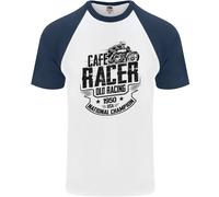 Café Racer Old Racing Motorcycle Biker Uomo T-Shirt S/S