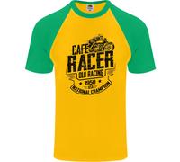 Café Racer Old Racing Motorcycle Biker Uomo T-Shirt S/S