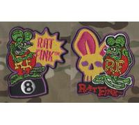 Café Racer Rockers 59 Ton-Up Boys Big Daddy Ratfink Iron-On Set Di 2 Toppe