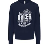 Cafe Racer Vecchio da Corsa Motociclista Bambini Felpa Maglioncino