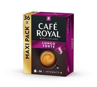 Café Royal Capsule compatibili Lungo Forte, 80% Alluminio Riciclato, Certificato Rainforest Alliance, Intensità 8