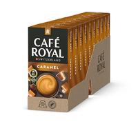 Café Royal Caramel Flavoured Edition Nespresso (R)* 100 cialde caffè compatibili in alluminio, spessore 4/10, confezione da 10 x 10