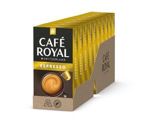 Café Royal Espresso 100 capsule per macchina caffè Nespresso - 5/10 intensità - capsule di caffè in alluminio certificate UTZ