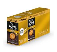 Café Royal, Espresso Promo Pack, 100 capsule compatibili Nespresso (R), 80% alluminio riciclato, certificato Rainforest Alliance, 100% caffè Arabica, intensità 6