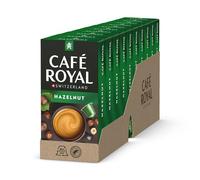 Café Royal Hazelnut Flavoured Edition Nespresso (R)* 100 cialde caffè compatibili in alluminio, spessore 4/10, confezione da 10 x 10