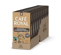 Café Royal, Honduras Espresso Forte, 100 capsule compatibili Fairtrade Nespresso (R), 80% alluminio riciclato, certificato Fairtrade, 100% Arabica, intensità 9