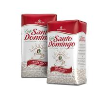 Café Santo Domingo 2 sacchetti da 8 once, caffè macinato - Prodotto della Repubblica Dominicana Confezione da 2 | Caffè Premium - Marca Induban by Universabor, Toste Medie, Gusto Intenso e Aroma