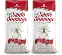 Café Santo Domingo Macinato - Confezione da 2 x 453 g | Toast Macinato di origine domenicana | 100% caffè arabico | Marca Induban