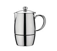 Café Stal BEC-10M Bellux Collection-Caffettiera Espresso in Acciaio Inox 18/10 lucidato a Specchio, 10 Tazze