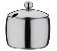 Café Stal BS-005 Café Stål Bellux Range Premium-Zuccheriera in Acciaio Inox 18/10, lucidata a Specchio, Coperchio con scanalatura, 150 ml, Inossidabile, Argento