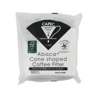 Cafec Abac Cono Forma Filtro Carta 4cup 100pz