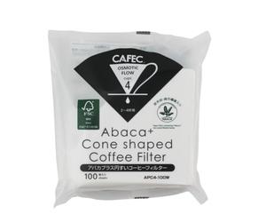 Cafec Abac Cono Forma Filtro Carta 4cup 100pz