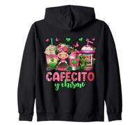 Cafecito y chisme Coffee Cups Felpa con Cappuccio