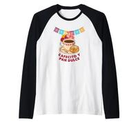 Cafecito y Pan Dulce Cultura Latina Maglia con Maniche Raglan