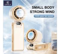 CAFELE Ventilatore portatile portatile ad alta velocità 100 velocità del vento Mini ventilatore turbo Ventilatore personale ricaricabile da 3000 mAh con impacco freddo
