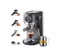 CAFELFFE MK-601F Macchina per caffè espresso 4 in 1 con vapore e brocca, infuso caldo/freddo, macchina da caffè 19 bar compatibile con cialde Nes Original/DG/ESE/caffè macinato per casa/ufficio