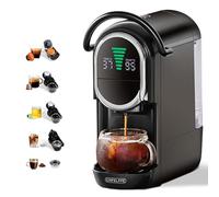 CAFELFFE MK-609S Macchina da caffè a capsule 4 in 1 con pressione di 19 bar, infuso caldo/freddo, espresso compatto per uso domestico e ufficio, NES Original/DG/ESE/macinato