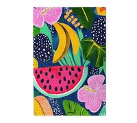 Cafemira 1000 puzzle in legno per adulti, frutta tropicale dai colori vivaci, piacere sia per il corpo che per la mente, goditi il processo di risoluzione del puzzle, montaggio manuale della tua