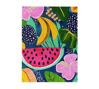 Cafemira 500 puzzle in legno per adulti, frutta tropicale dai colori vivaci, piacere sia per il corpo che per la mente, goditi il processo di risoluzione del puzzle, montaggio manuale della tua