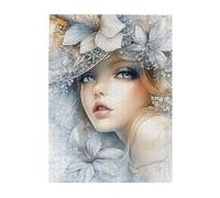 Cafemira Fiori e donne glamour, puzzle in legno da 500 pezzi, rilassati e goditi il divertimento di risolvere puzzle, esercita le tue mani sulle abilità, ogni pezzo è unico, piacere sia al corpo che