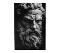 Cafemira Immagini di sculture in pietra vintage, puzzle in legno per adulti da 1000 pezzi, piacere sia per il corpo che per la mente, goditi il processo di risoluzione del puzzle, montaggio manuale