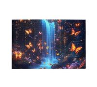 Cafemira Puzzle in legno per adulti, 1000 pezzi, cascata incantata in giardino segreto, piacere sia del corpo che della mente, rilassati e goditi il divertimento di risolvere puzzle, usa la tua