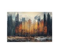 Cafemira Puzzle in legno per adulti, 1000 pezzi, diversi paesaggi naturali, ogni pezzo è unico, montaggio manuale della tua decorazione per la casa, completo di familiari e amici,