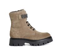 CafèNoir Anfibi Invernali Donna Stile Contemporaneo in Camoscio colore Beige
