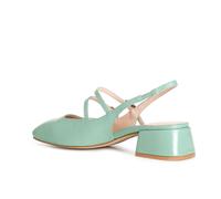 CafèNoir Ballerine in pelle con 2 cinturini e tacco a trapezio