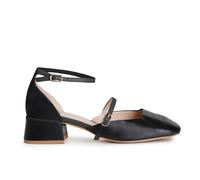 CafèNoir Ballerine in pelle con cinturino e tacco 4 cm