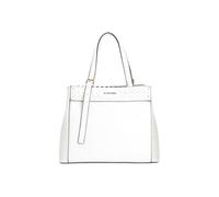 CafèNoir Borsa a Mano Bianca con Dettaglio a Infilatura