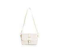 CAFèNOIR Borsa a Tracolla in Paglia Naturale con Pattina e Fibbia Beige
