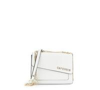 CAFèNOIR - Borsa Con Pattina Asimmetrica Con Applicazione Di Lettering, Da Donna, Colore Bianco, Taglia Unica