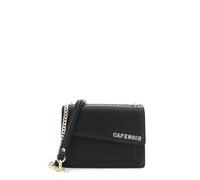 CAFèNOIR - Borsa Con Pattina Asimmetrica Con Applicazione Di Lettering, Da Donna, Colore Nero, Taglia Unica