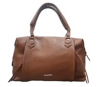 CAFèNOIR Borsa donna Cafè Noir a spalla Cuoio Shopping con zip Marrone Borsa Grande manici con infilatura