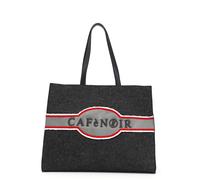 CAFèNOIR borsa donna grande a spalla IN FELTRO CON LOGO Antracite OUTLET 99€